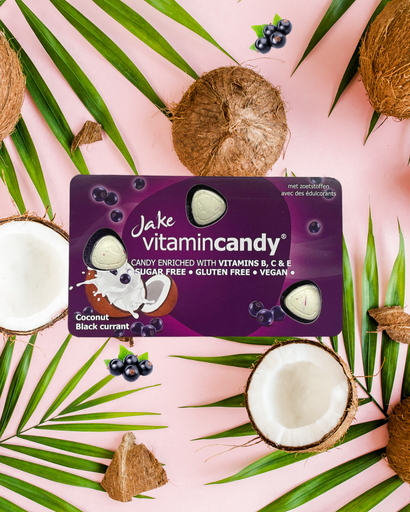 [JV-Coconut Black currant] Jakes Vitamin Candy Coco's Zwarte Bessen